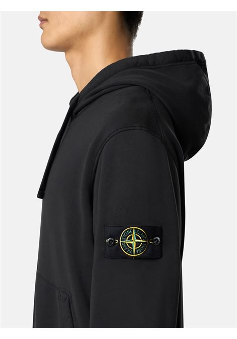 6100061 swatshirt man black STONE ISLAND | L1S15 6100061 S0051V0029